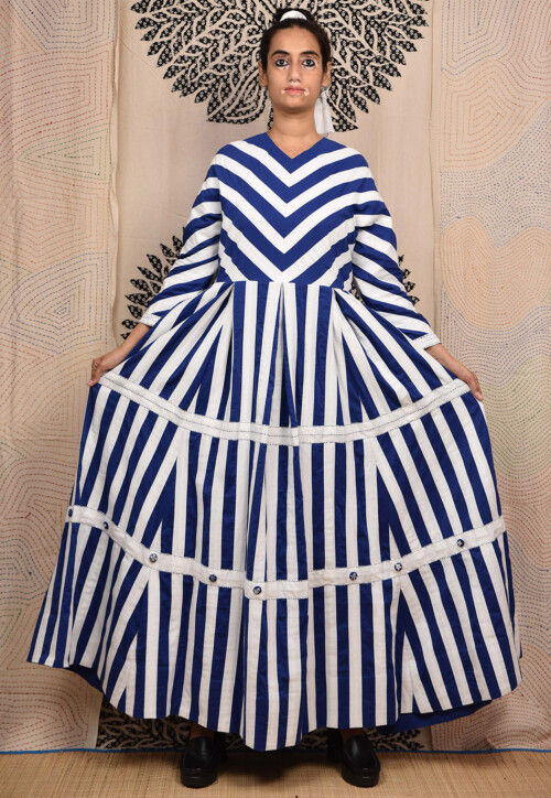 royal blue with white dress PRETTYGARDEN Womens Casual V Neck Boho Maxi Dress Flowy Aline Bell Sle main image 0