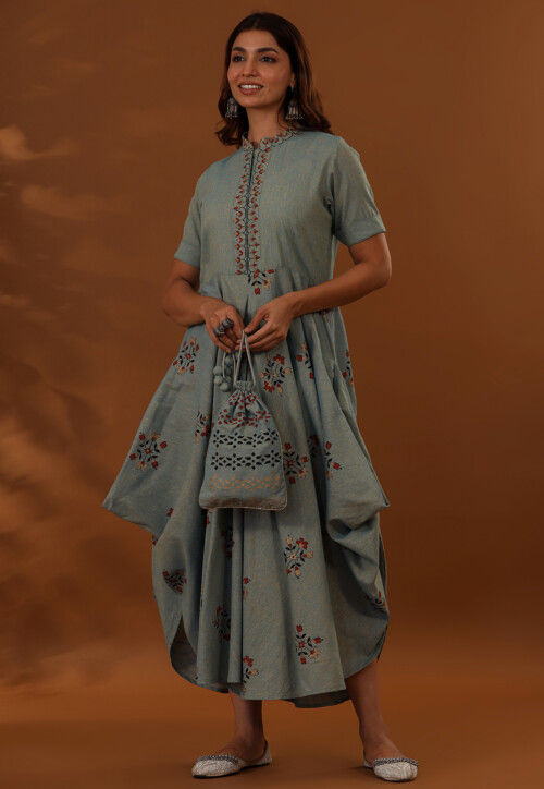 white christmas dresses Kokum Handloom Dress by Jodi – Handwoven Cotton & Embroidery XL