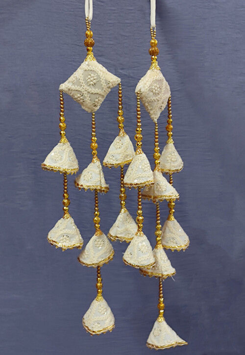 Hand Crafted Takiya Shaped Pair of Dangles