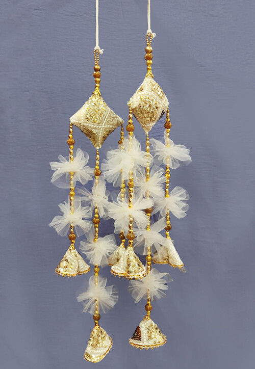 Hand Crafted Takiya Shaped Pair of Dangles