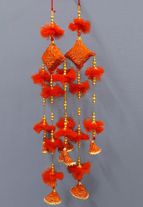 Hand Crafted Takiya Shaped Pair of Dangles