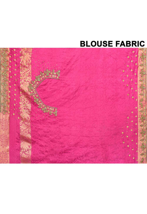 Hand Embroidered Art Silk Brasso Saree in Green