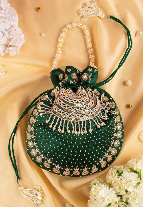 Green potli bags outlet
