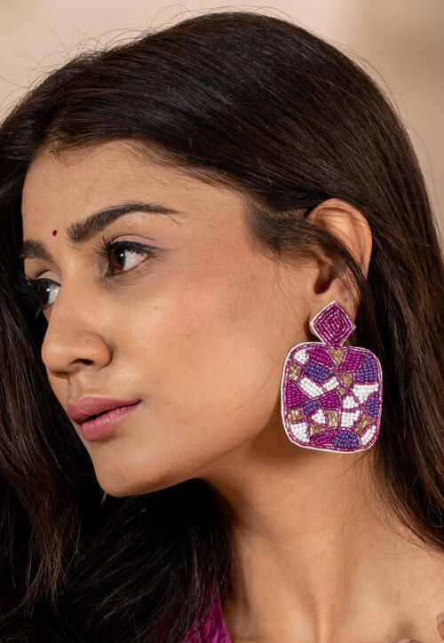 Hand Embroidered Earrings