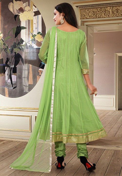 high neck collar gown design