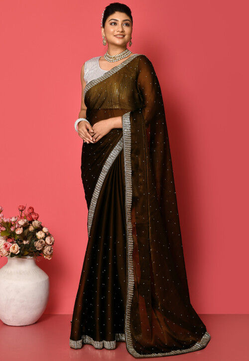 Buy Latest Party Wear Organza Saree Online In India | Me99