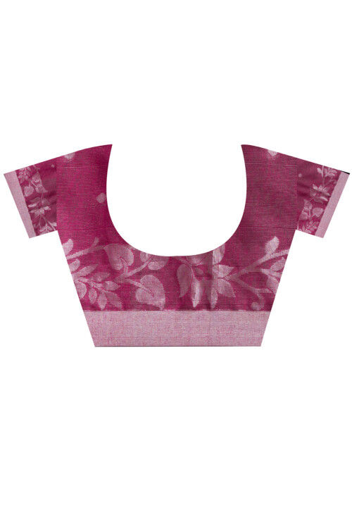 Handloom Cotton Saree in Green