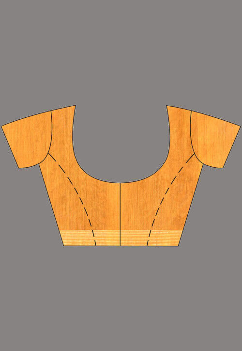 Handloom Cotton Jamdani Saree in Mustard