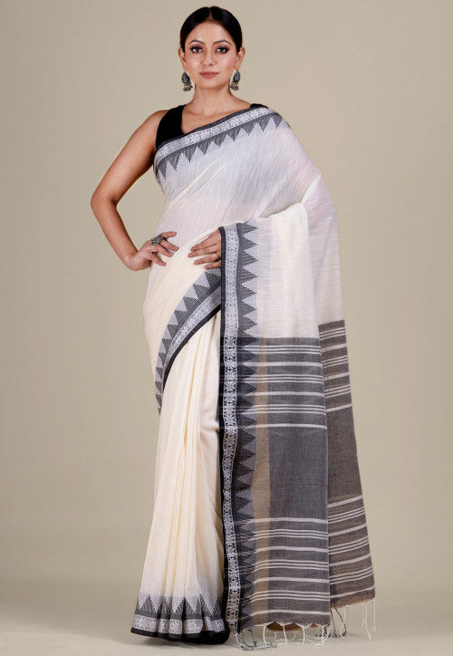 Sangam Ethnic Style Linen Party Wear Sarees catalog,