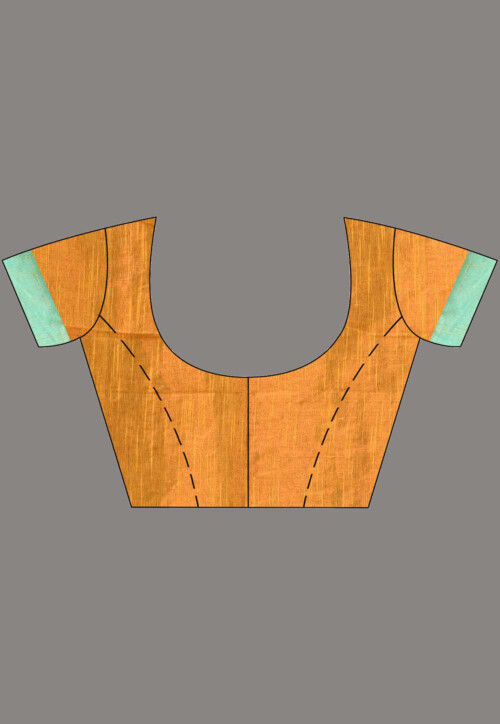 Handloom Cotton Shimmer Saree in Mustard