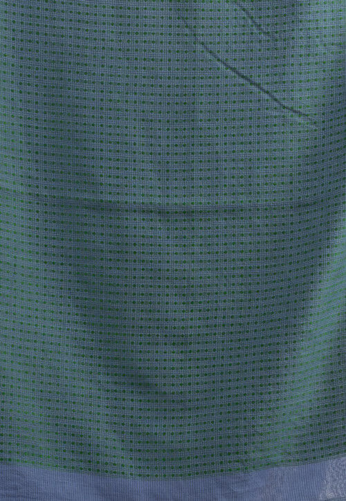 Handloom Cotton Silk Saree in Blue