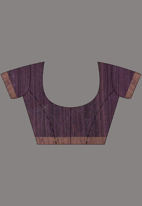 Handloom Jamdani Pure Matka Silk Saree in Dark Purple