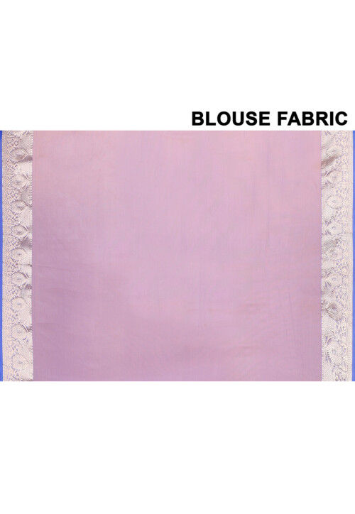 Handloom Organza Saree in Fuchsia