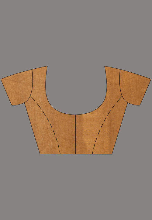 Handloom Pure Linen Saree in Mustard