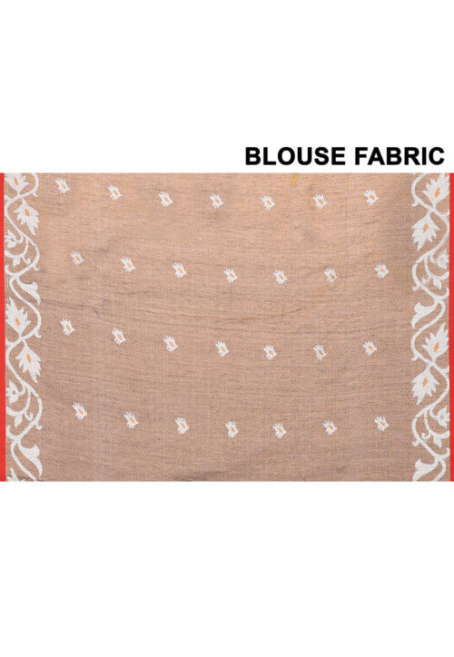 Jamdani Art Silk Saree in Grey