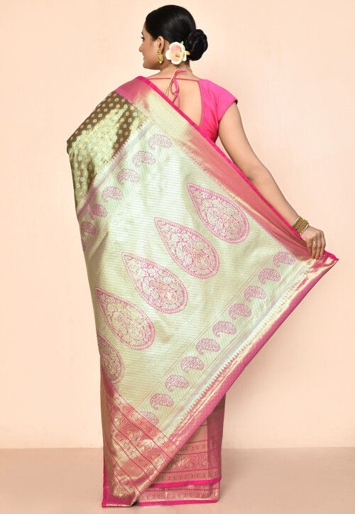 Kanchipuram Saree in Antique