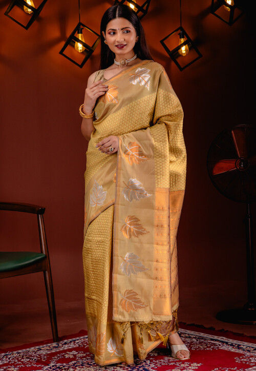 Kanchipuram Saree in Golden