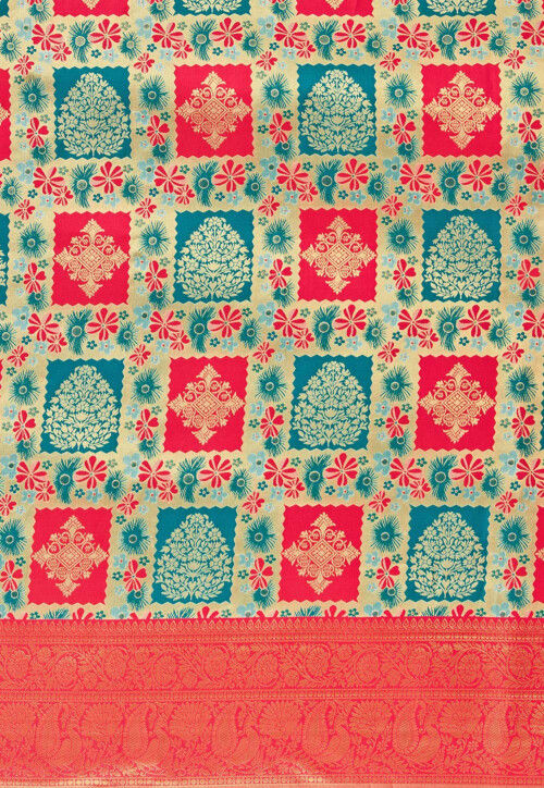 Kanchipuram Saree in Multicolor