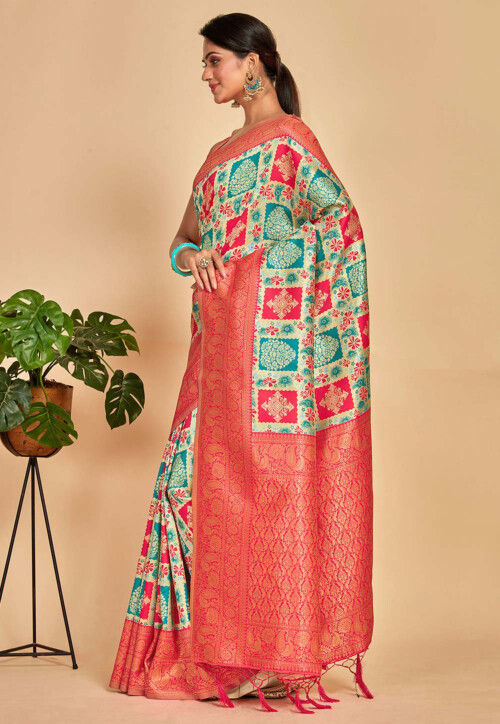 Kanchipuram Saree in Multicolor