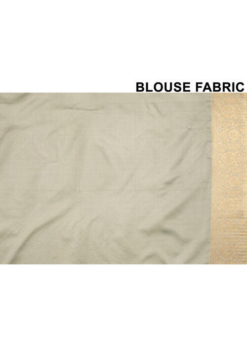 Kanchipuram Saree in Olive Green