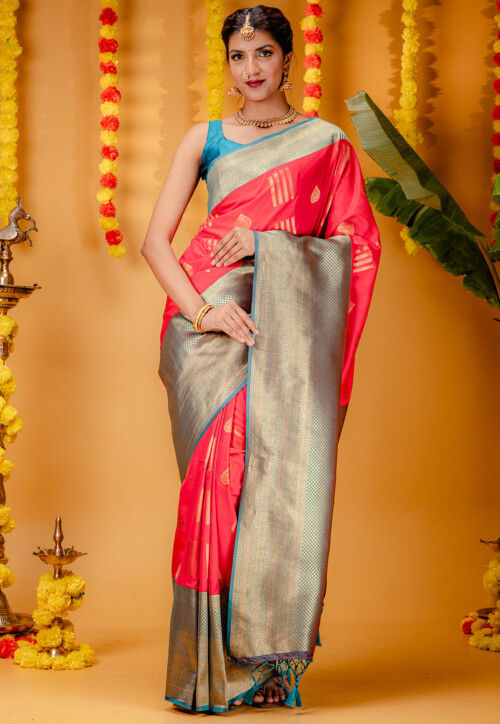 Kanchipuram Saree in Pink
