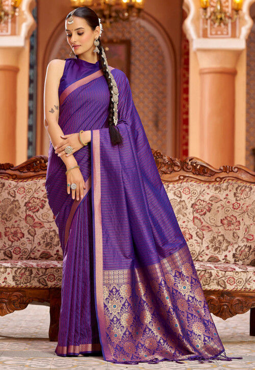 Kanchipuram Saree in Purple