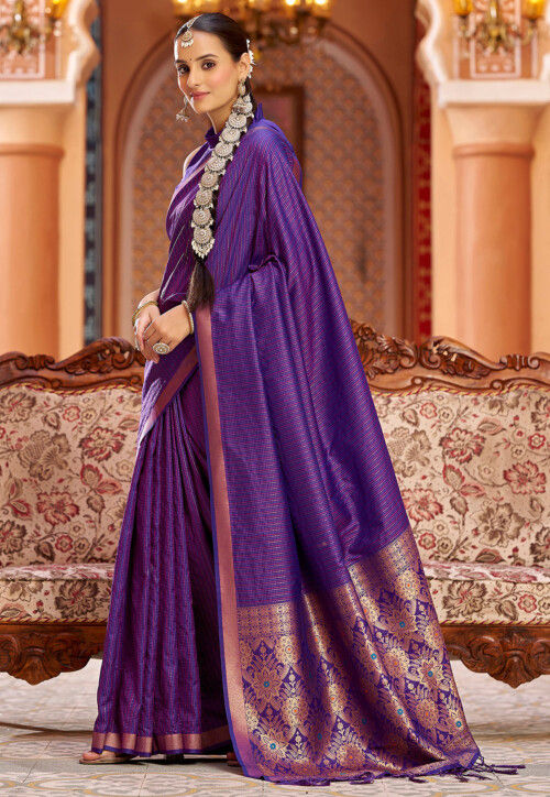 Kanchipuram Saree in Purple