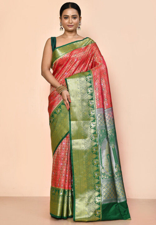 Kanchipuram Saree in Red