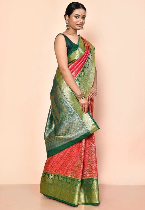 Kanchipuram Saree in Red