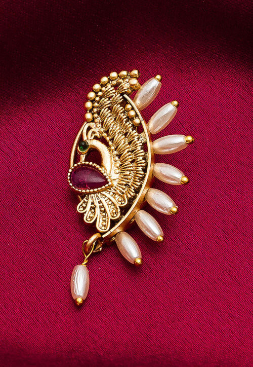 Peacock. Swarovski. Nose Ring. Septum. Handmade. Gift. Women. Jewelry. Gold Nose  Hoop. Bohemian. Crystal. Statement Ring. Nose Stud. - Etsy