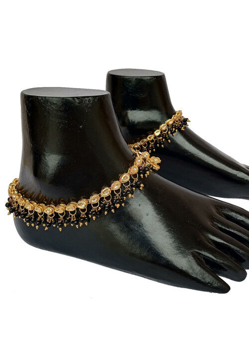 Buy Kundan Anklet Pair Online JMY1571 Utsav Fashion