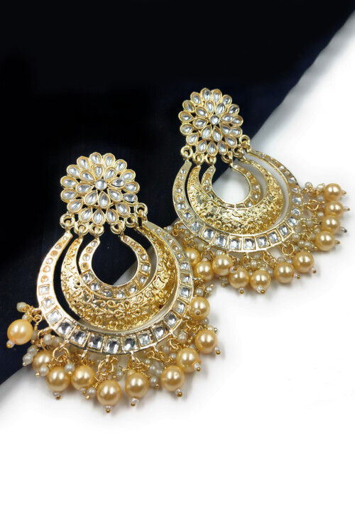 Kundan Chandbali Earrings