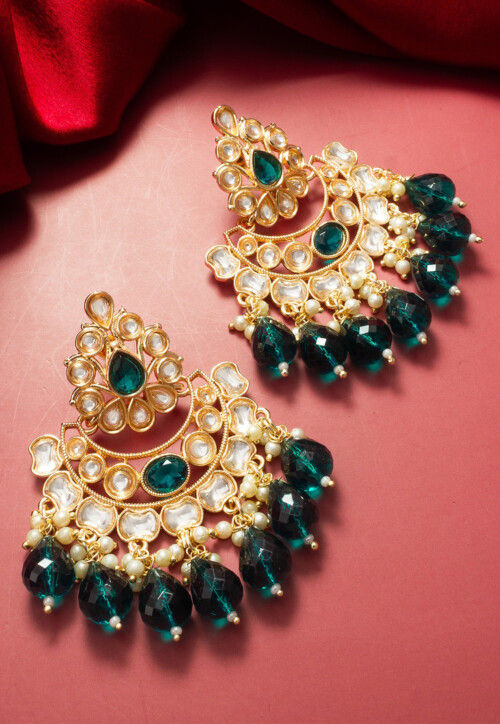 Kundan Chandbali Earrings