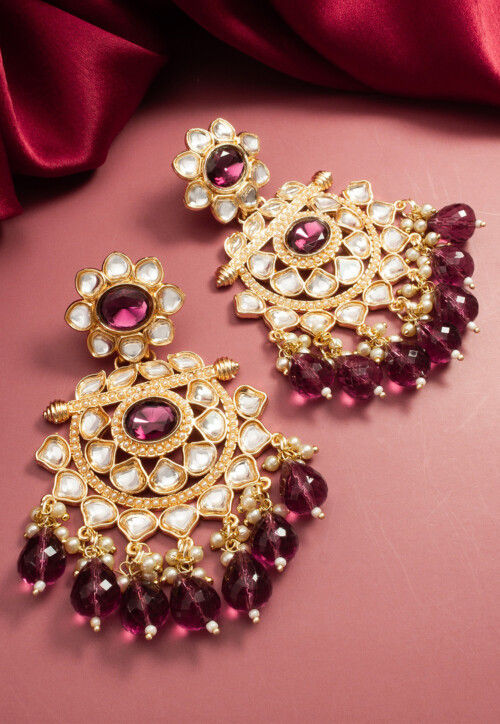Kundan Chandbali Earrings
