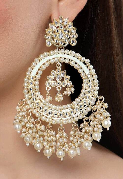 Kundan Chandbali Earrings