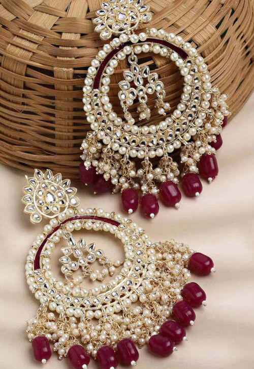 Kundan Chandbali Earrings
