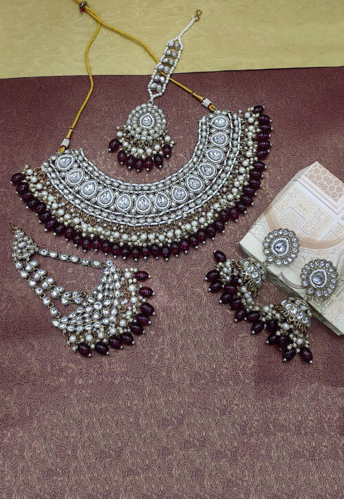 Kundan Choker Necklace Set