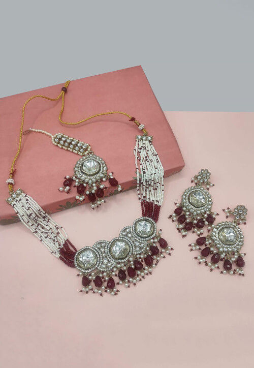 Kundan Choker Necklace Set