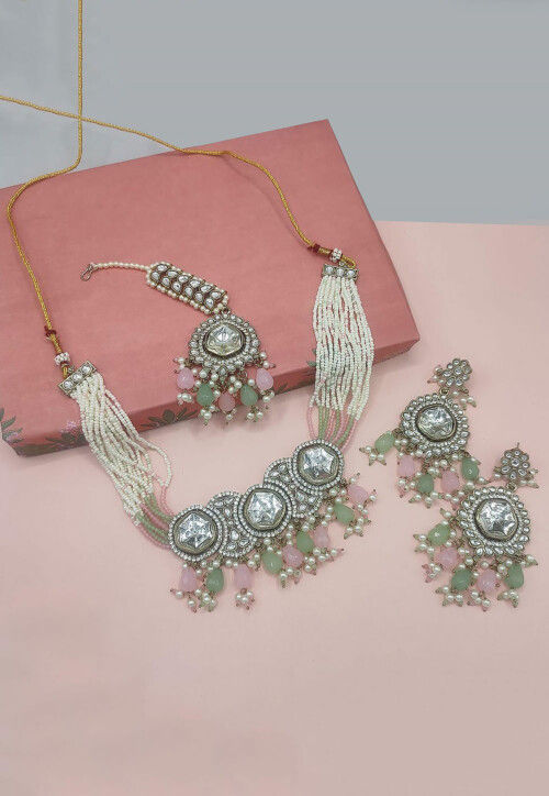 Kundan Choker Necklace Set