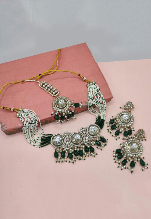 Kundan Choker Necklace Set