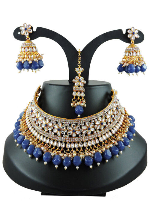 Online kundan choker set sale