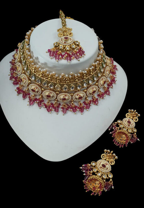 Kundan Choker Necklace Set