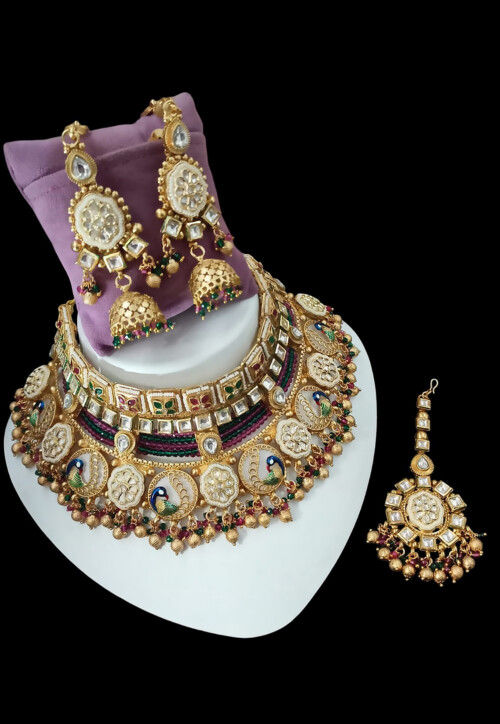 Kundan Choker Necklace Set