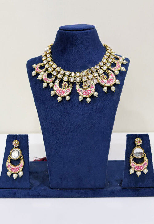 Kundan Choker Necklace Set