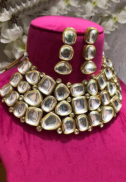 Kundan choker set price sales