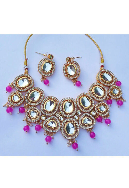 Kundan Choker Necklace Set