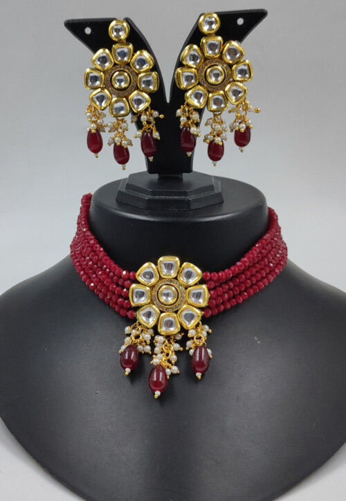 Kundan Choker Necklace Set
