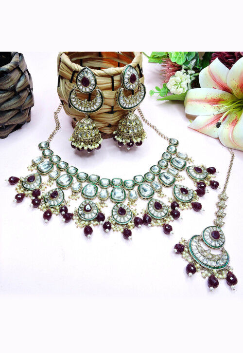 Kundan Choker Necklace Set