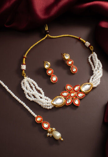 Kundan Choker Necklace Set