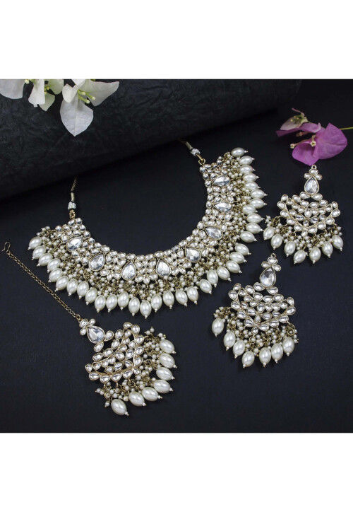 Kundan Choker Necklace Set